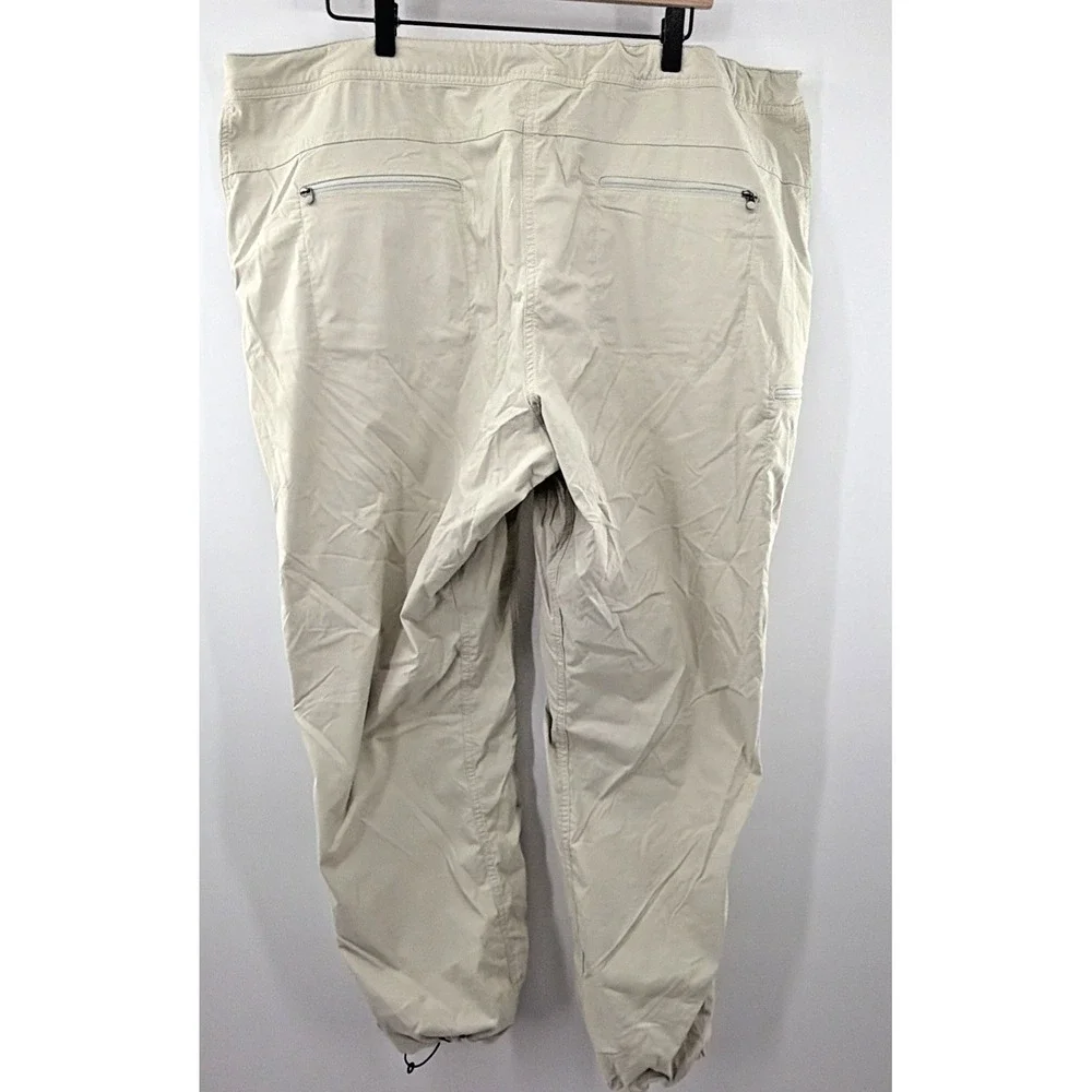 Ll Bean Pants Hiking Straight Leg Nylon Blend Camp Cargo 20W Plus Womens‎